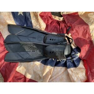 Men's Aqua Lung V-Tek Natures Wing Split Fins SCUBA Diving Size Large